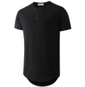 KLIEGOU Men's 100% Cotton Longline T-Shirt, Pre-Shrunk Soft