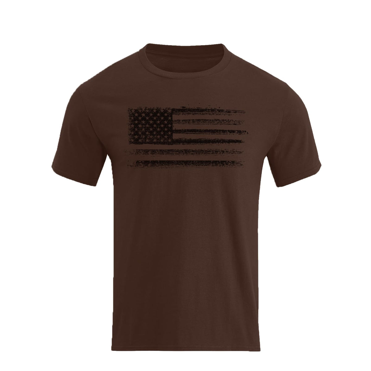 H HYFOL Men's Graphic T-Shirts USA Flag Cotton Short Sleeve American Patriotic Crewneck Casual Regular Tee Shirts