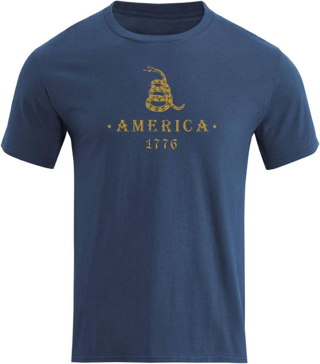 H HYFOL Men's Graphic T-Shirts USA Flag Cotton Short Sleeve American Patriotic Crewneck Casual Regular Tee Shirts