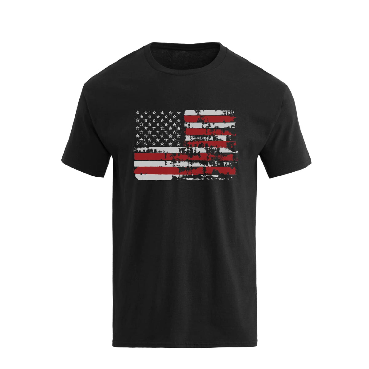H HYFOL Men's Graphic T-Shirts USA Flag Cotton Short Sleeve American Patriotic Crewneck Casual Regular Tee Shirts
