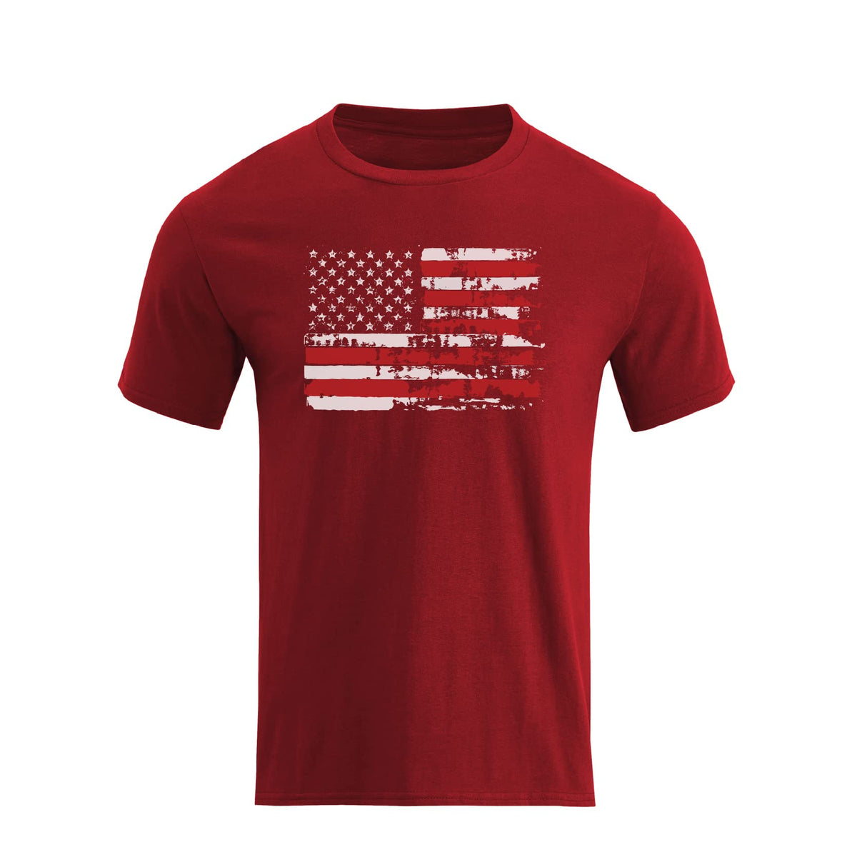 H HYFOL Men's Graphic T-Shirts USA Flag Cotton Short Sleeve American Patriotic Crewneck Casual Regular Tee Shirts