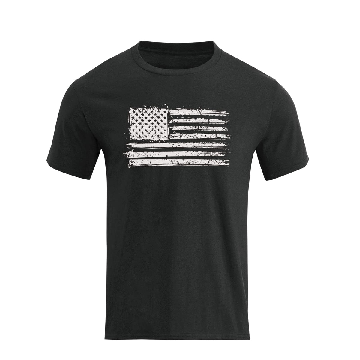 H HYFOL Men's Graphic T-Shirts USA Flag Cotton Short Sleeve American Patriotic Crewneck Casual Regular Tee Shirts