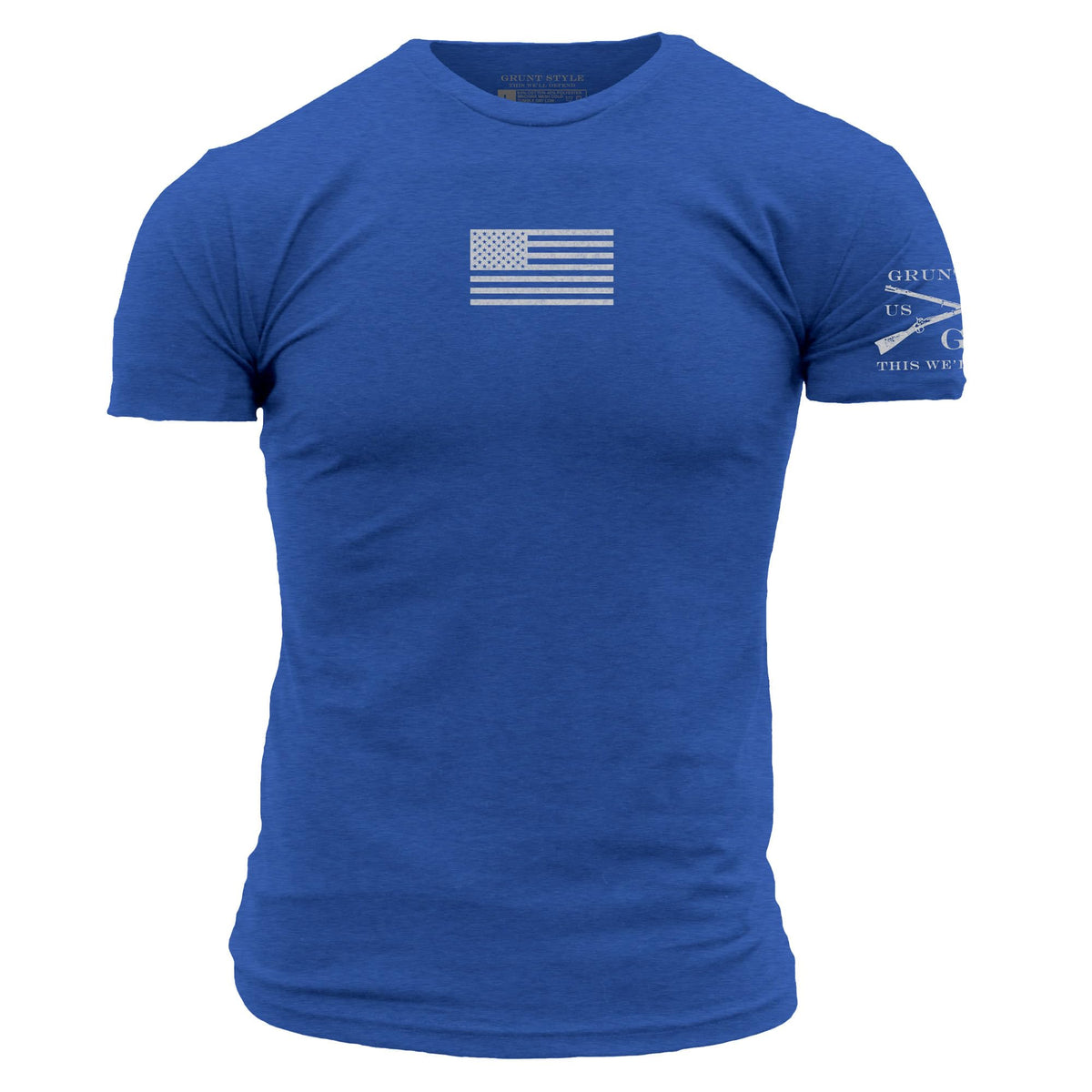 Grunt Style Basic Freedom Flag Men's Patriotic Graphic Tee