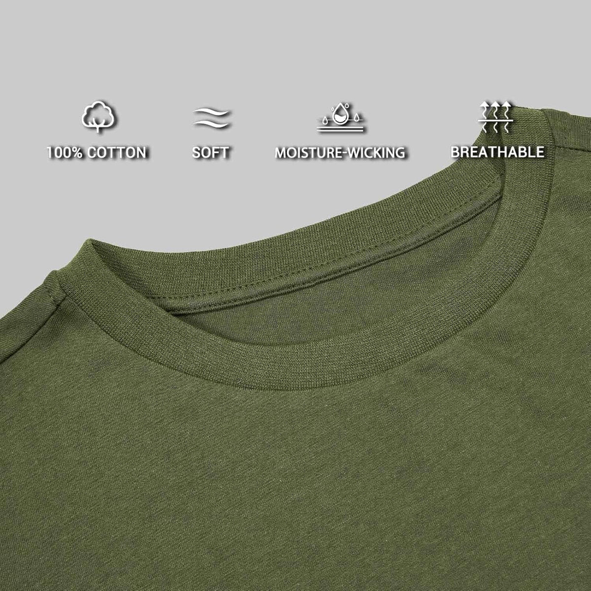 H HYFOL Men's Graphic T-Shirts USA Flag Cotton Short Sleeve American Patriotic Crewneck Casual Regular Tee Shirts