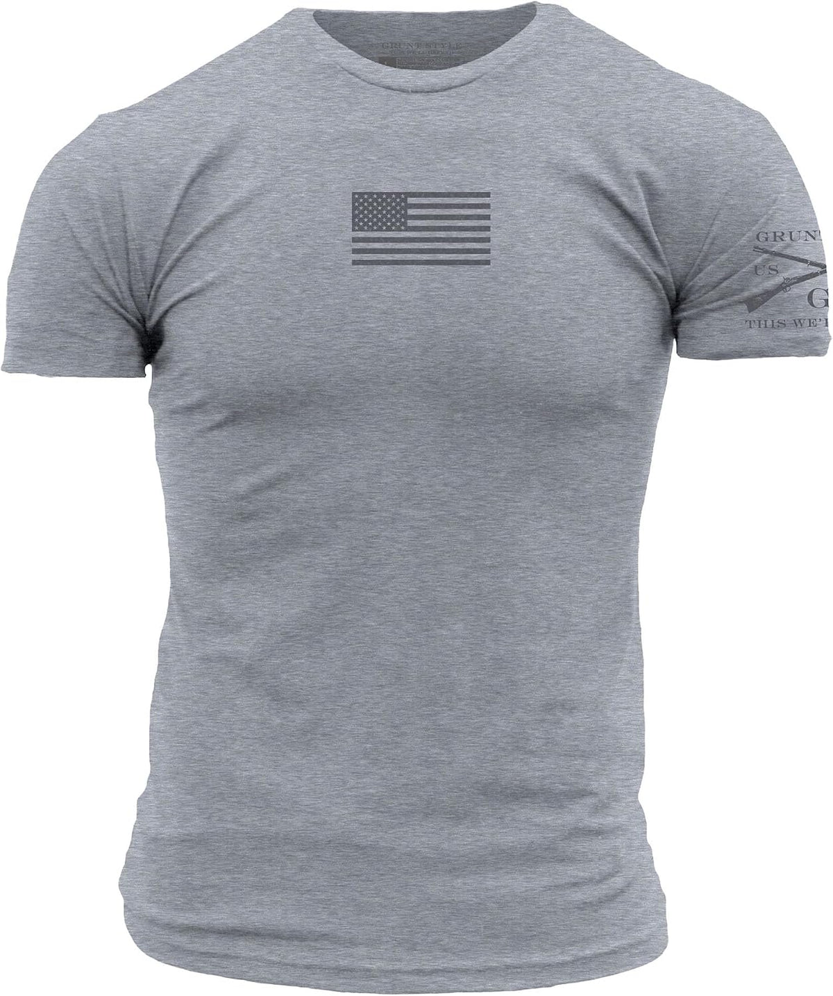 Grunt Style Basic Freedom Flag Men's Patriotic Graphic Tee