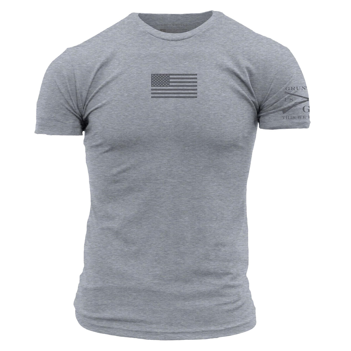 Grunt Style Basic Freedom Flag Men's Patriotic Graphic Tee