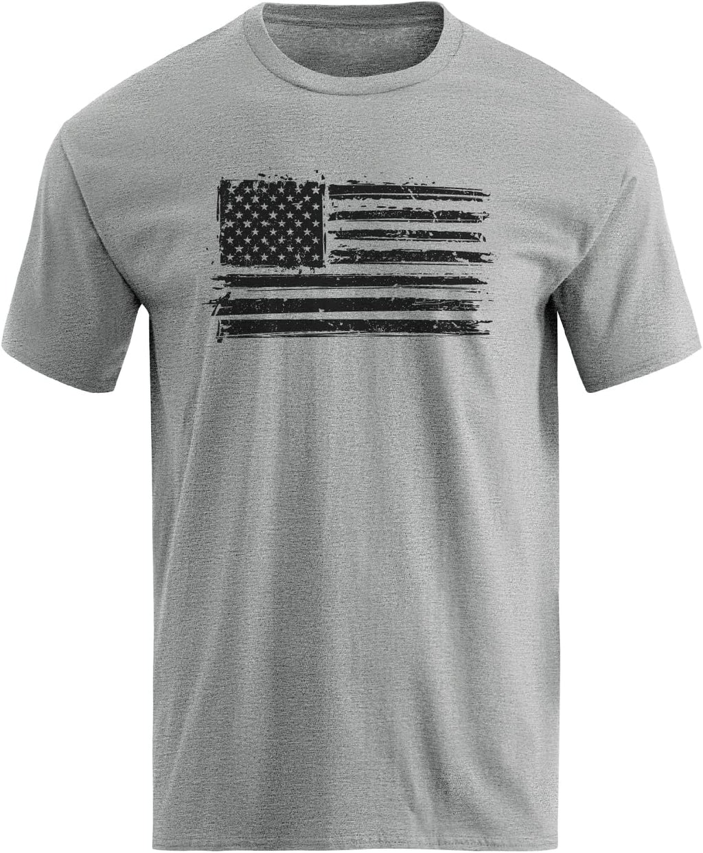 H HYFOL Men's Graphic T-Shirts USA Flag Cotton Short Sleeve American Patriotic Crewneck Casual Regular Tee Shirts