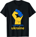 Stand with Ukraine Ukrainian Flag Funny T-shiirt T-Shirt